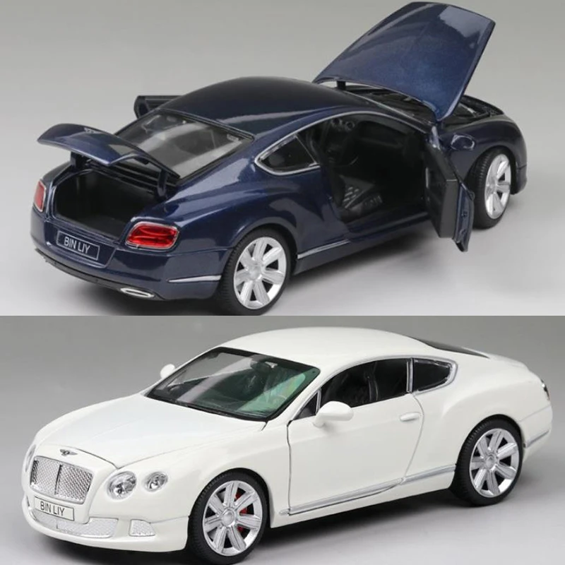 Модель автомобиля из сплава под давлением в масштабе 1:24 модель Continental GT W12 рулевое