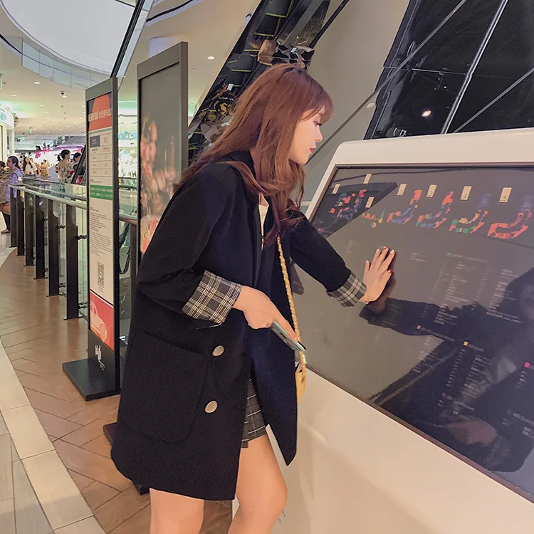 

Photo Shoot Casual Suit Jacket Women's Korean-style Casual Loose-Fit 2019 Autumn New Style Online Celebrity Suit-Style