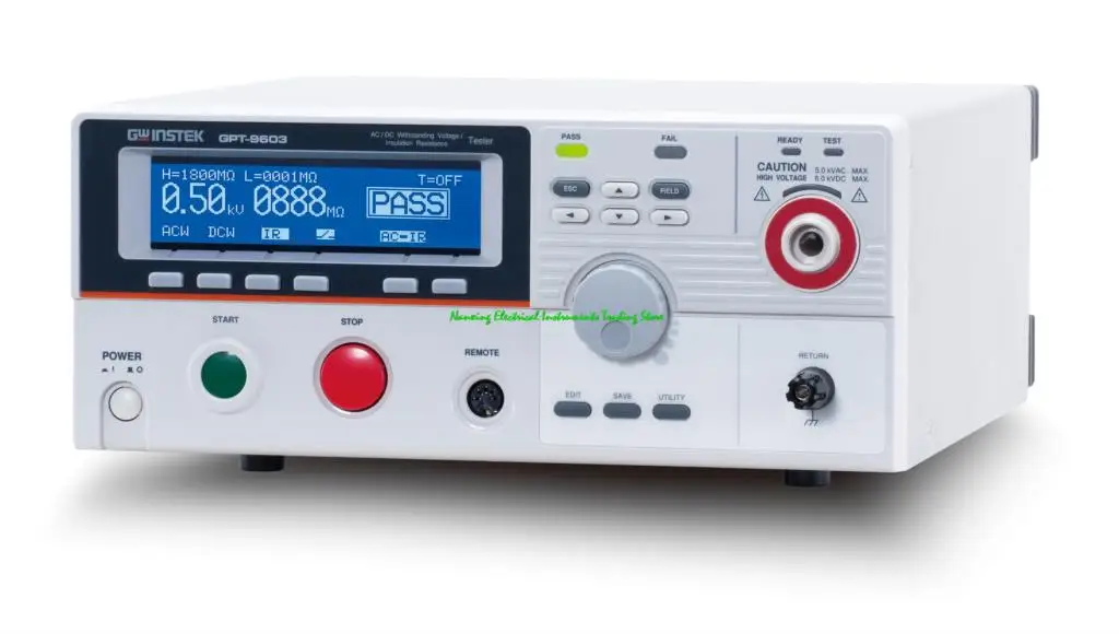 

GPT-9603 AC+DC /GPT-9612 AC Hipot Tester Economical Safety Tester withstanding voltage with INSULATION RESISITANCE tester