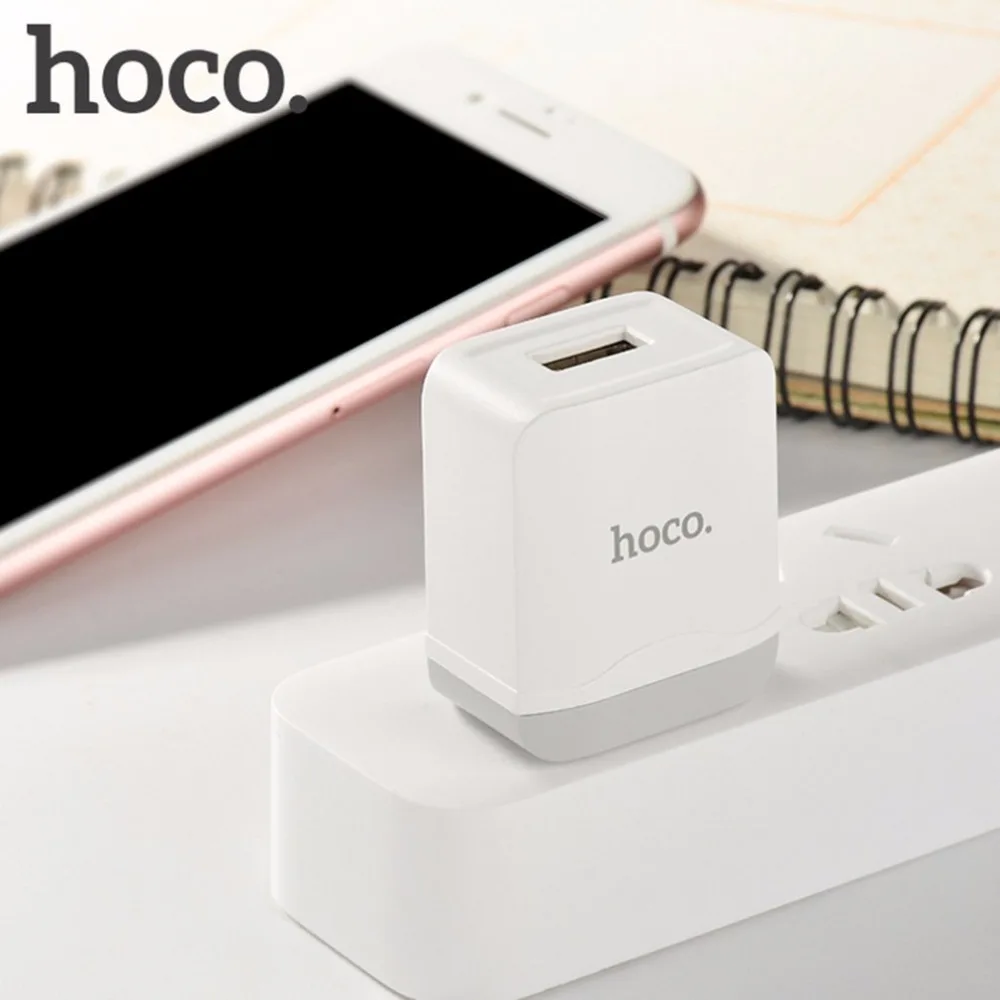 HOCO 5 в 2,4 A Универсальное USB зарядное устройство интеллектуальное настенное зарядное устройство штепсельная вилка США портативный дорожный адаптер для зарядного устройства C22 для смартфона