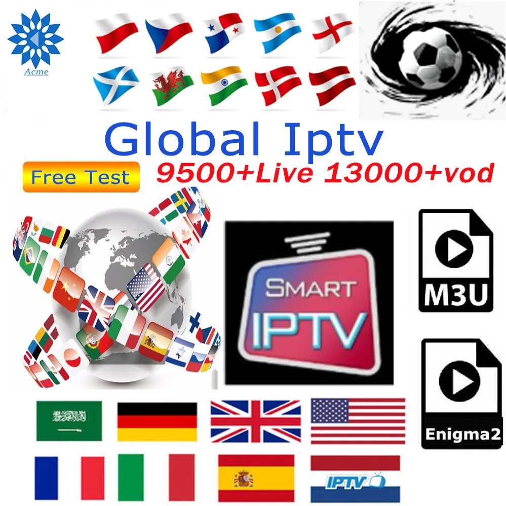 

1Year HD Global IPTV 9500+Channels World Europe USA Latin UK Germany Italy Nordic subscription For M3U Enigma2 Android Smart TV