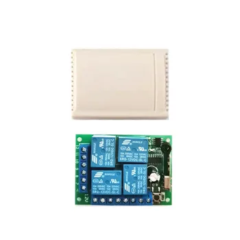 

433Mhz Universal Wireless Remote Control Switch DC 12V 4CH Relay Receiver Module For 4CH 1527 learning code 433 Mhz Transmitter