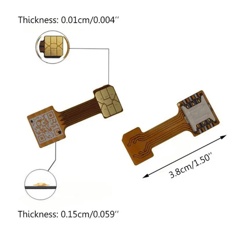 Гибридный двойной sim-карты Micro SD адаптер для Android удлинитель для телефона