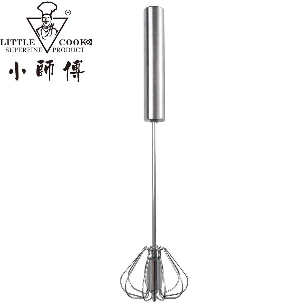 

Little Cook Semi-Automatic Egg Beater Handle Push Whisk Stainless Steel Blender Kitchen Tools Baking Accessories