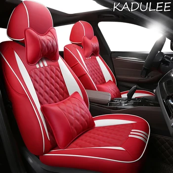 

KADULEE Custom Leather car seat covers For JEEP Compass Wrangler Patriot Cherokee Grand Cherokee Commander Renegade car sears