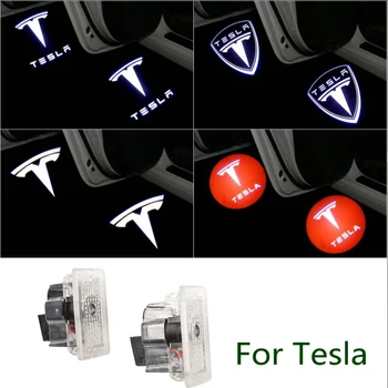 

2X For Tesla Model 3 Model S Model X Y Tesla Model 3 Accessories Car Led Door Welcome Light Projection Logo Laser Door light