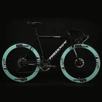 Price Fixed Gear Bicycle 27speed 60 Knife Double Disc Brakes Solid Tire For Students