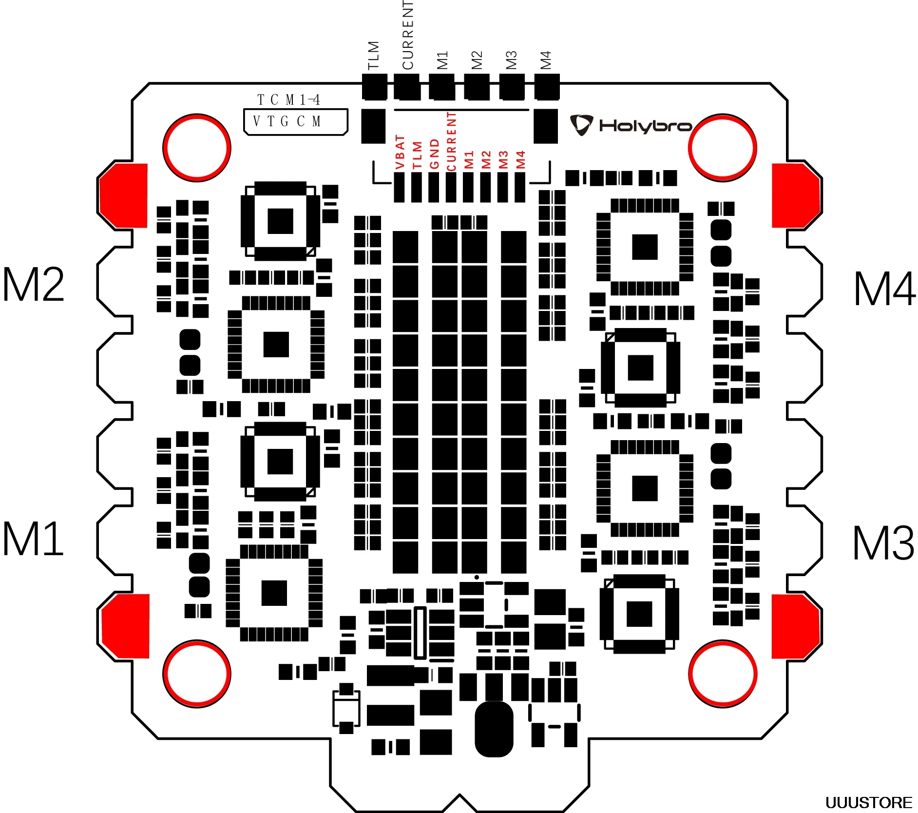 Holybro Tekko32 F3 Металл 65A BLheli_32 4-6S 4в1 ESC DShot1200 w/F3 MCU и датчик тока для радиоуправляемого дрона FPV Racing