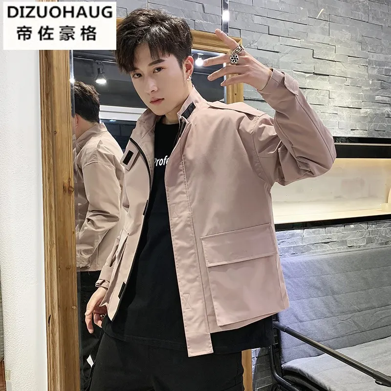 

2019 Jacket Men's Popular Coat Men's Spring And Autumn Clothes Men'S Wear Korean-style Popular Brand Workwear Handsome Casual Ho