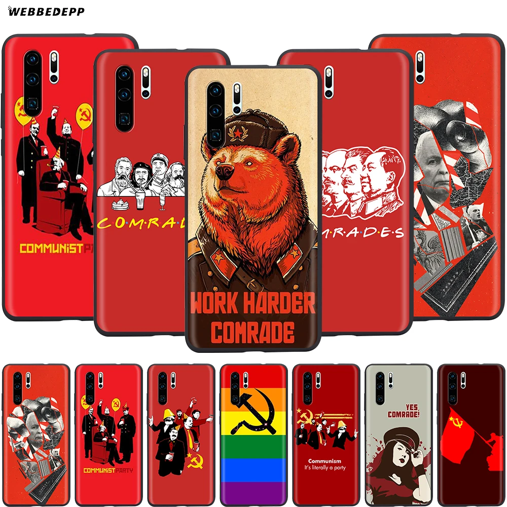 Webbedepp чехол с коммунистическими друзьями для Huawei P8 P9 P10 P20 P30 Lite Pro P Smart Z 2019 Mini |