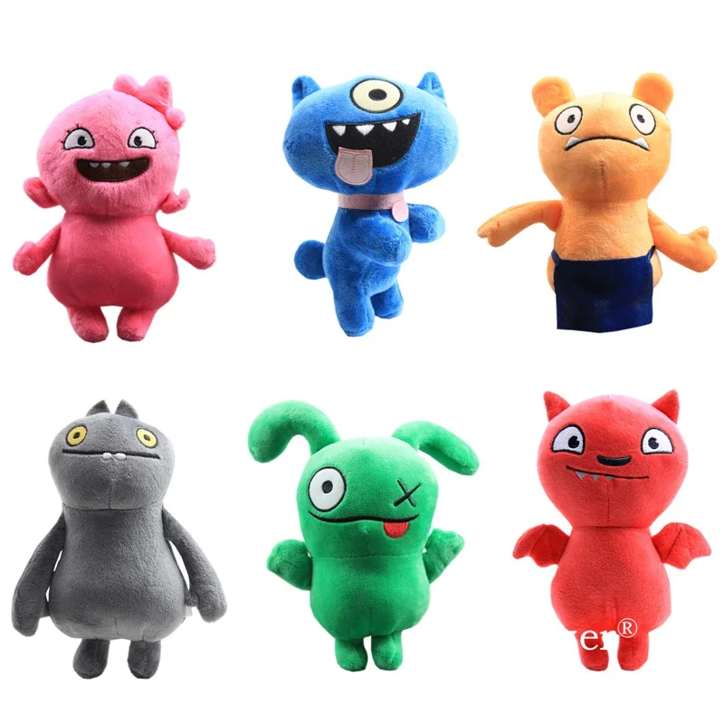 6 шт./компл. 18 см UglyDolls мультфильм аниме плюшевая кукла игрушки Uglydolls Ox Moxy Uglydog Babo Wage Puglee Dave Мягкая кукла для детей подарок