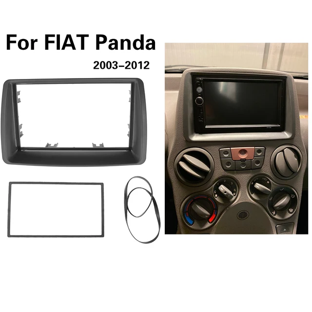 Sound way 2 DIN Radio-Einbauset inkl. Kabel, Schlüssel und Radioblende  kompatibel mit FIAT Panda 2002-2DP-Panda
