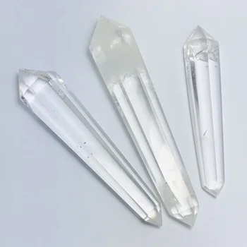 

AAA+ natural quartz crystal clear crystal wand point for healing stones