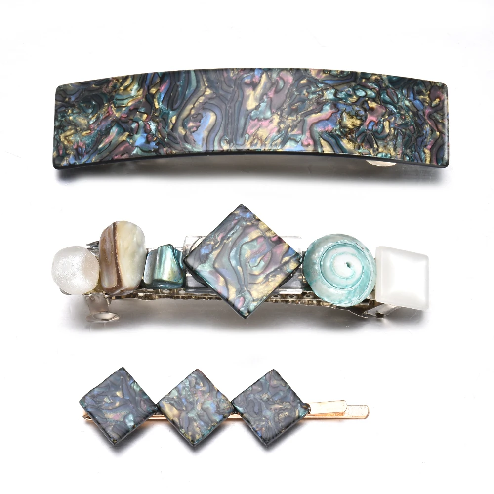 Мода Boho заколки для волос набор для женщин дизайн волос ювелирное украшение из перламутровых раковин искусственный жемчуг кристаллы заколки для волос подарки