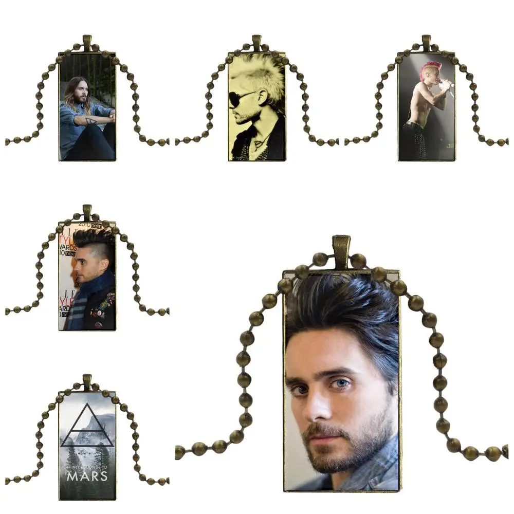 

30 Seconds To Mars Jared Leto Brand Bronze Color Jewelry Fashion Statement Necklace Glass Necklaces Pendants For Kids Beads
