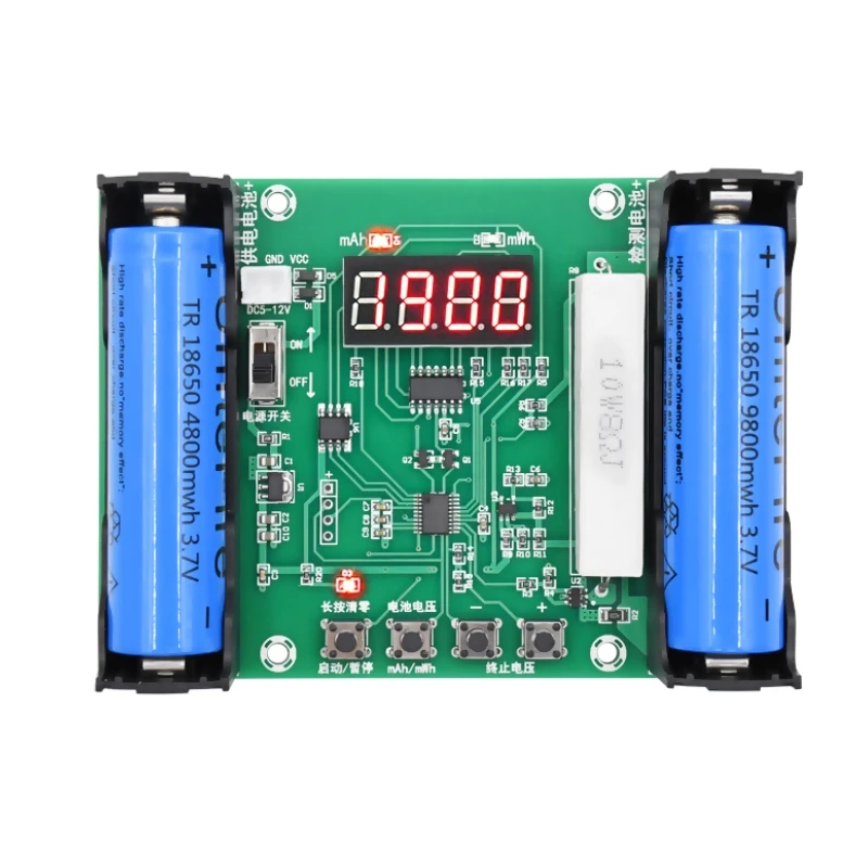 Xh-m240 18650 Lithium Battery Capacity Tester Mah Mwh Digital Discharge Electronic Load Battery Monitor - Battery Testers -