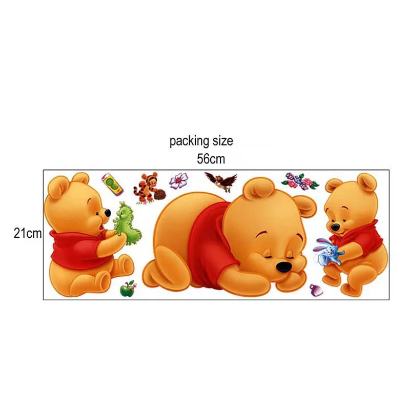 Luminous Wall Stickers Wall Stickers Vinyl Decal Stickers 3d Winnie The Pooh Wall Stickers For Kids Rooms Removable Baby Bedroom Cartoon Nursery Children Boys Girls Wall Decals