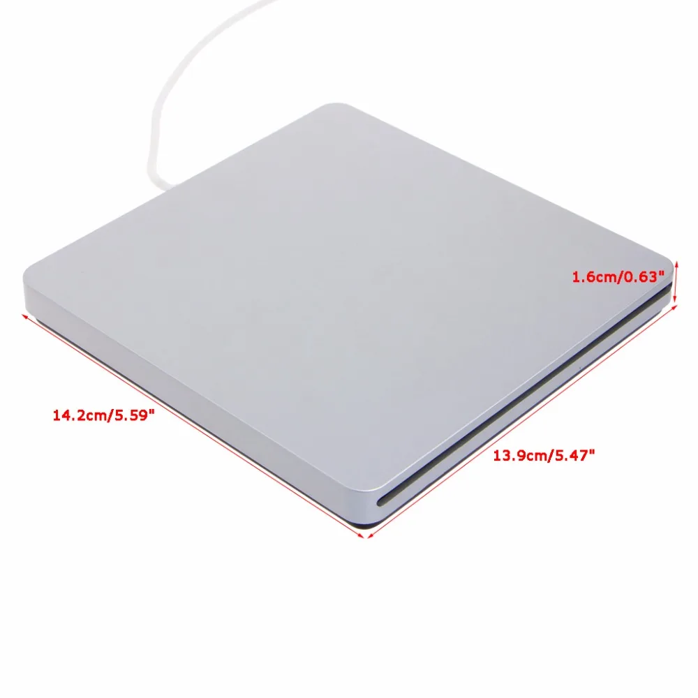 Внешний USB CD DVD RW привод чехол Корпус для Macbook Pro Air оптический привод