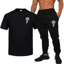 Мужская модная футболка с коротким рукавом, брюки, спортивный костюм, Молодежный повседневный комплект из двух предметов, Camisas Hombre De Ejercicios, мужской спортивный костюм s