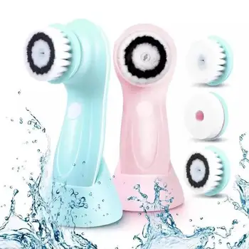 

Multifunctional Electric Facial Cleansing Brush USB Rechargeable Face Washing Cleaning Brush Machine Skin Care Tool Pink/Blue