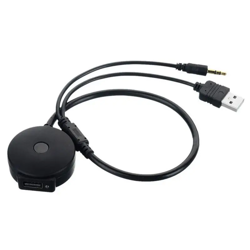 USB и 3 5 мм AUX к Bluetooth аудио Aux гнездовой адаптер для автомобиля BMW Mini Cooper|Кабели