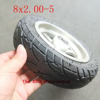 

High quality 8x2.00-5 Tubeless Tire Wheel Tyre 8*2.00-5 wheel hub rim Pocket Bike MINI Bike Electric Wheelchair Wheel Moto