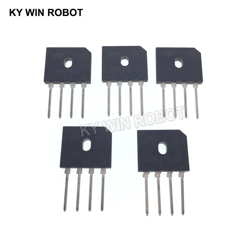 15A 1000V DIP-4 diode bridge rectifier GBU1510 5PCS