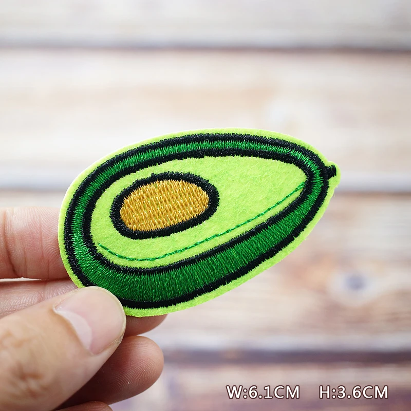 Pizza Egg Sushi Fruit  DIY Patches Embroidery For T-Shirt Iron On Appliques Clothes Jeans Stickers Badges Parche Pineapple Sun