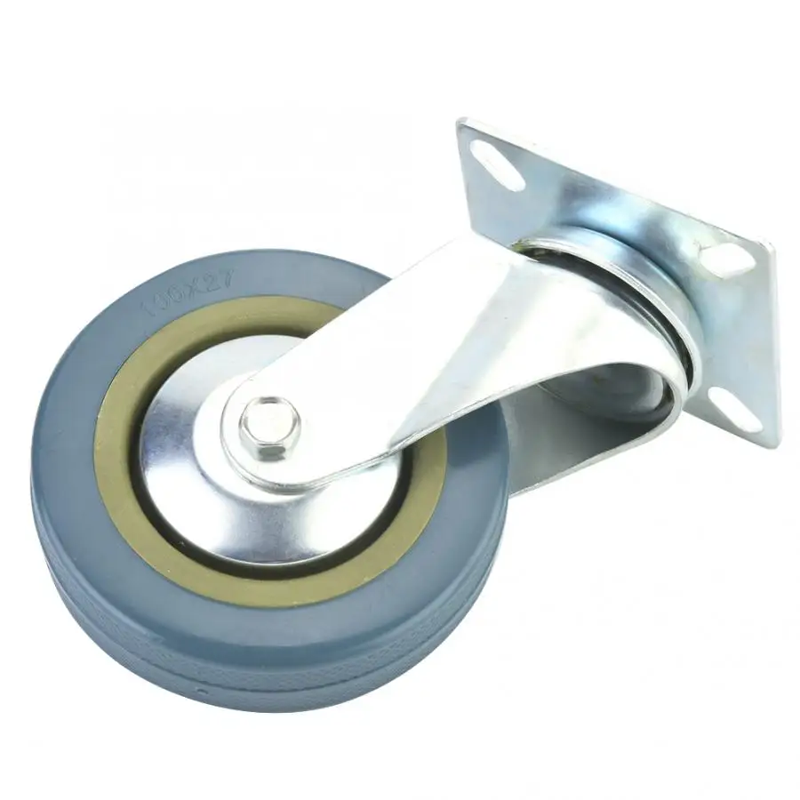 4Pcs Swivel Caster Top Plate Hooded Caster Wheel 360 Degree Rotation Furniture Trolley Castor Roller wheels
