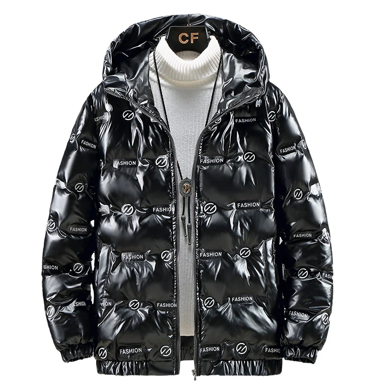 

2021Japanese winter coat with hat bright color down cotton-padded jacket B thick warm cotton-padded jacket male