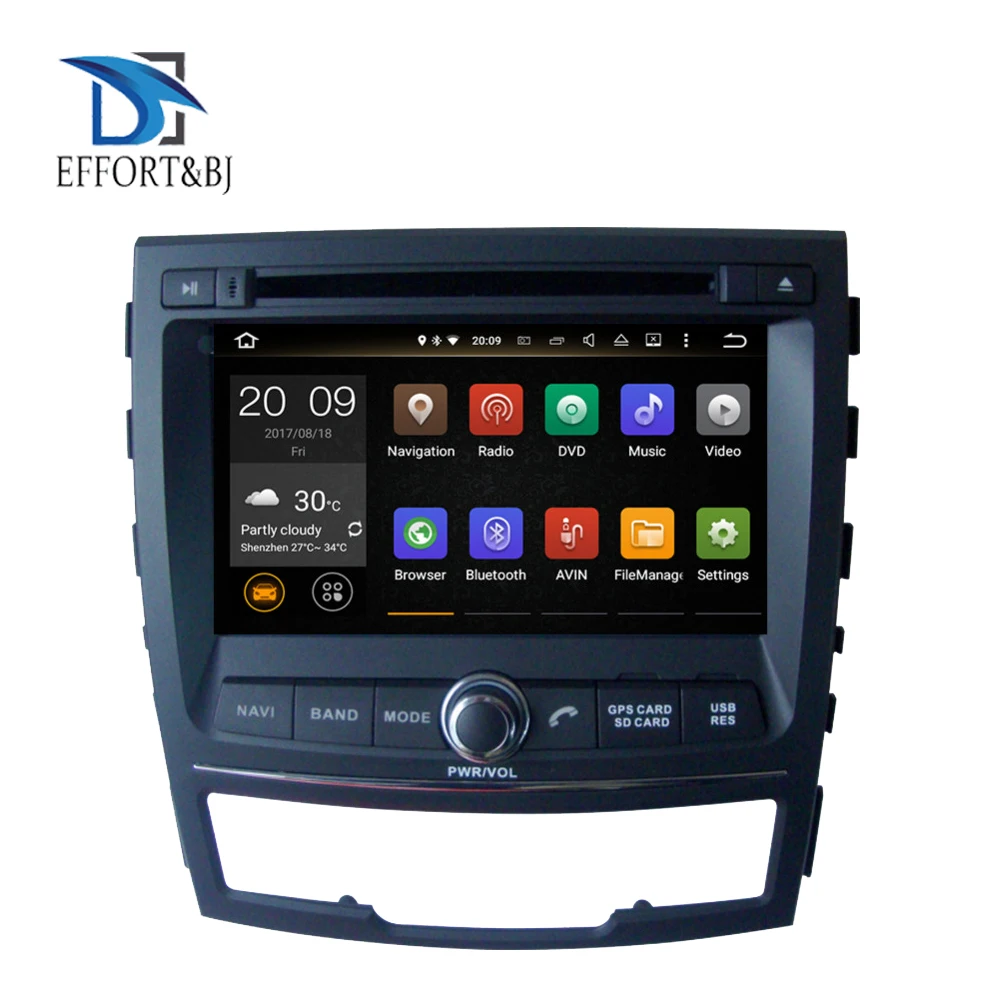 4 ГБ ОЗУ Android 9 0 Восьмиядерный автомобильный DVD Радио стерео для SsangYong Korando 2010 2012
