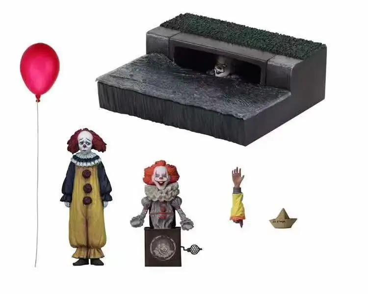 NECA SHF IT Pennywise 1990 Стивен Кинг это модель клоуна коллекция для украшения Хэллоуина