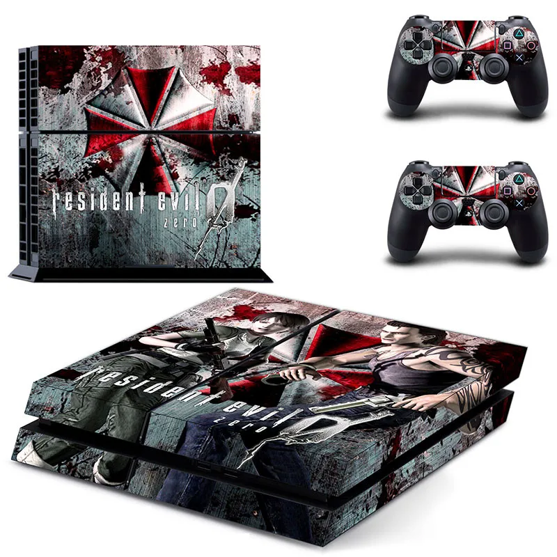 PS 4 sticker s PS4 наклейка обитель злой кожи Play station 4 наклейки Pegatinas Adesivo для консоли playstation 4 и 2 контроллера