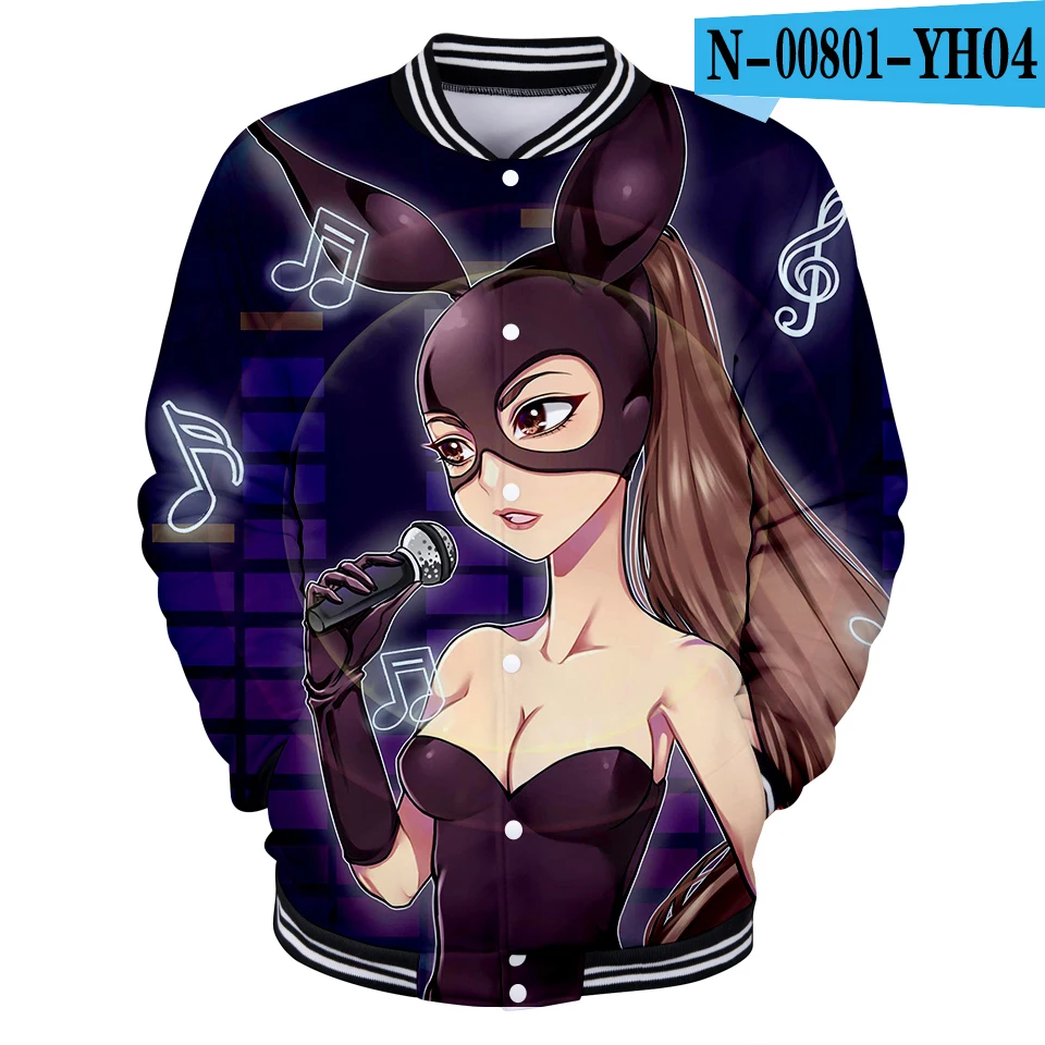 Ariana Grande drop shopping Новая бейсбольная форма 3D для мужчин/женщин Весенняя Повседневная Бейсбольная Куртка Harajuku одежда 4XL - Цвет: Оранжевый