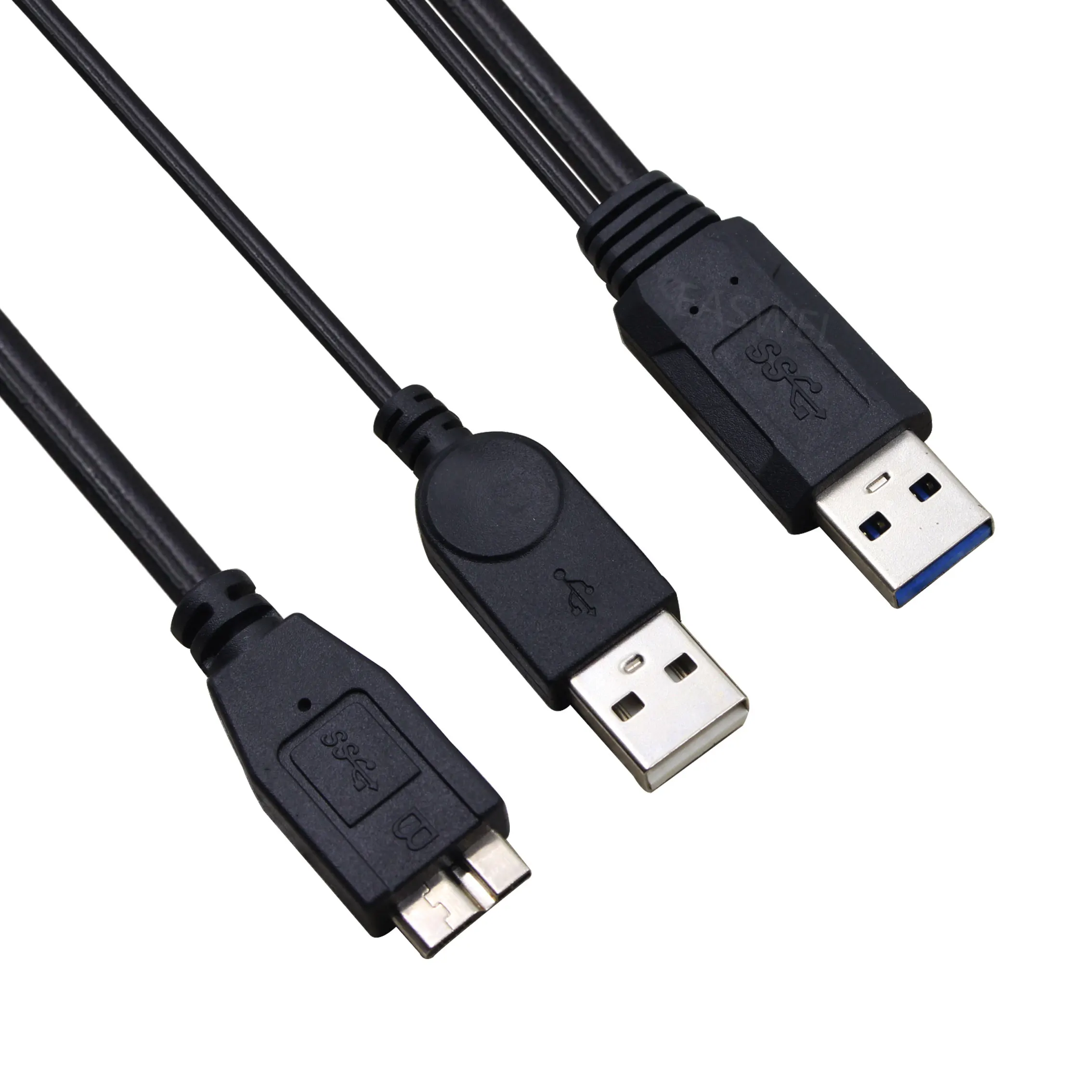 Двойной USB 3,0 м до М Y кабель для буйвола портативный внешний жесткий диск HDD Clickfree внешний жесткий диск