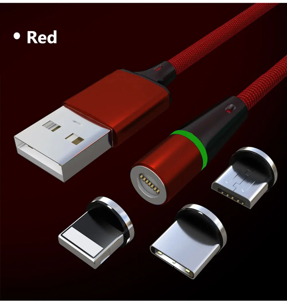 Тегеран 2 м Магнитный Micro USB кабель для samsung S9 huawei usb type C Быстрая зарядка для iPhone XS X Max 8Plus магнитные телефонные кабели