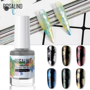 

NEW ! 6 Colors 12ml Nail Polish Gel Glitter Blossom Gel Watercolor Ink Liquid Semi Permanant UV Nail Polish Gel Nail Art Tools