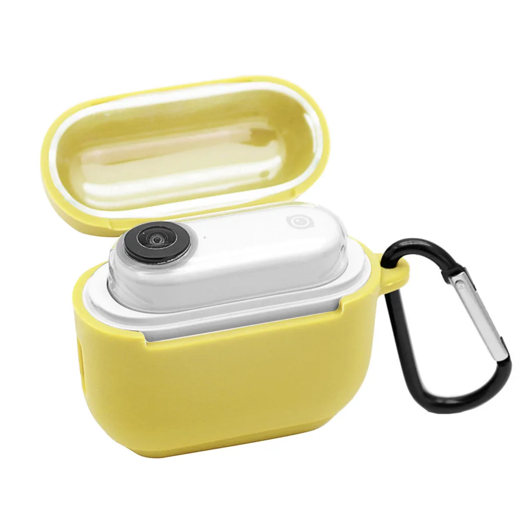 Yellow Силиконовый защитный кожаный чехол для камеры Insta360go и зарядный чехол для экшн-видеокамеры s Аксессуары - Цвет: Yellow
