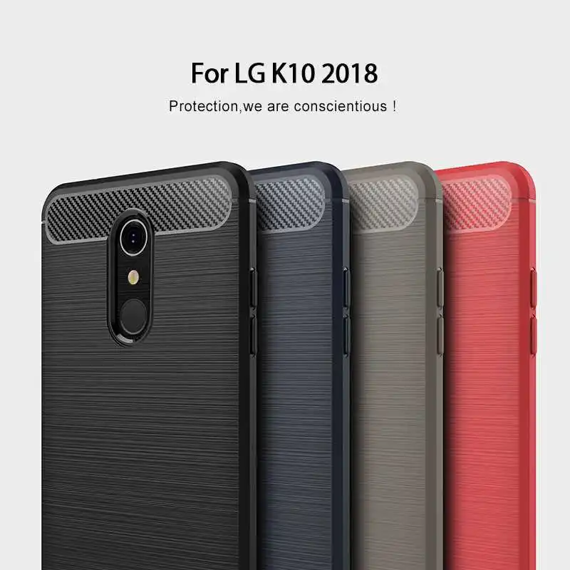 Mokoemi Shock Proof Soft Silicone 5.3&quotFor LG K10 2018 Case For Cell Phone Cover |