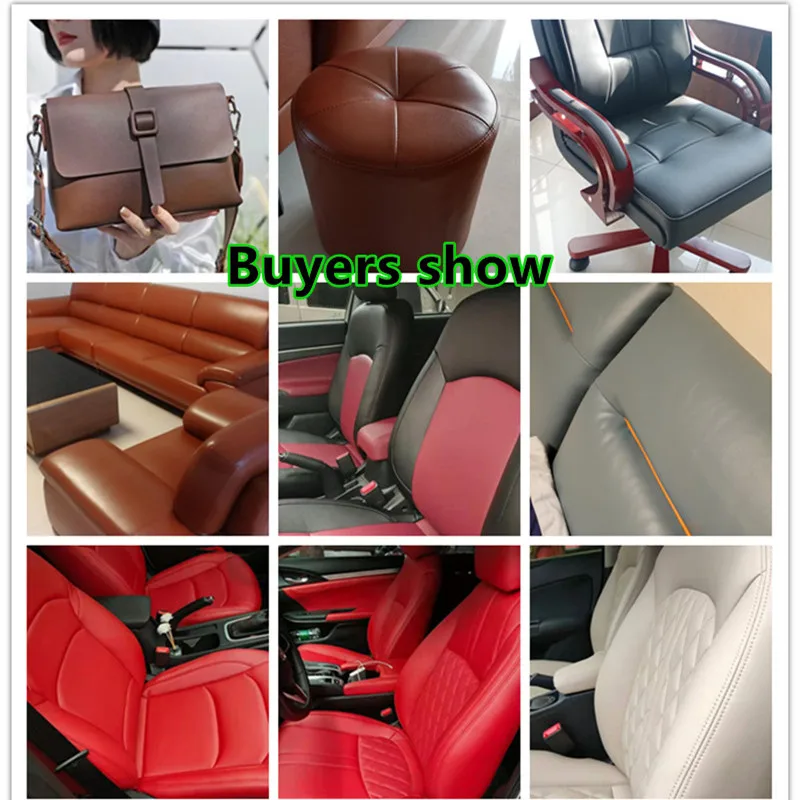 1mm Napa Microfiber Leather DIY For Car Seats And Sofa Repair Mat 50x135cm Napa Pattern