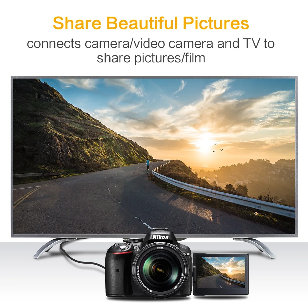 Annwzzd Micro HDMI (тип D) к A) позолоченный (высокая скорость) кабель 1.4a 2 0 реальный 3D и Ethernet