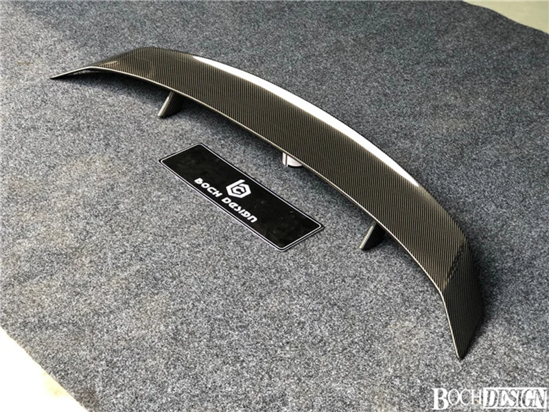 GT Стиль углеродного волокна спойлер заднего багажника, крыла подходит для Honda Civic задний багажник спойлер- автомобиль украшен