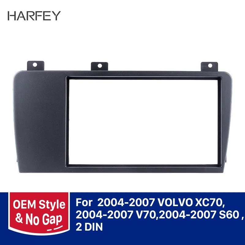Harfey 2Din автомобильный gps Авторадио фасции комплект для Volvo XC70 V70 S60 2004-2007 рамка объемная панель приборной панели стерео приборная панель