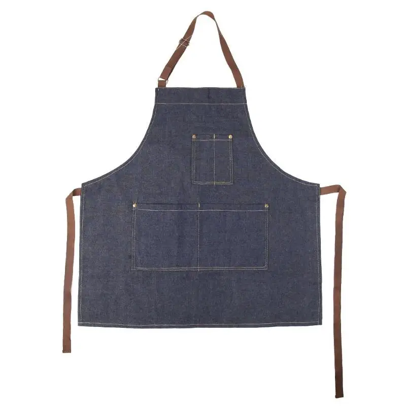 

Durable Adjustable Cooking Denim Beautiful and Practical Aprons for Kitchen Baking Uniform Restaurant Pinafore Multipurpose