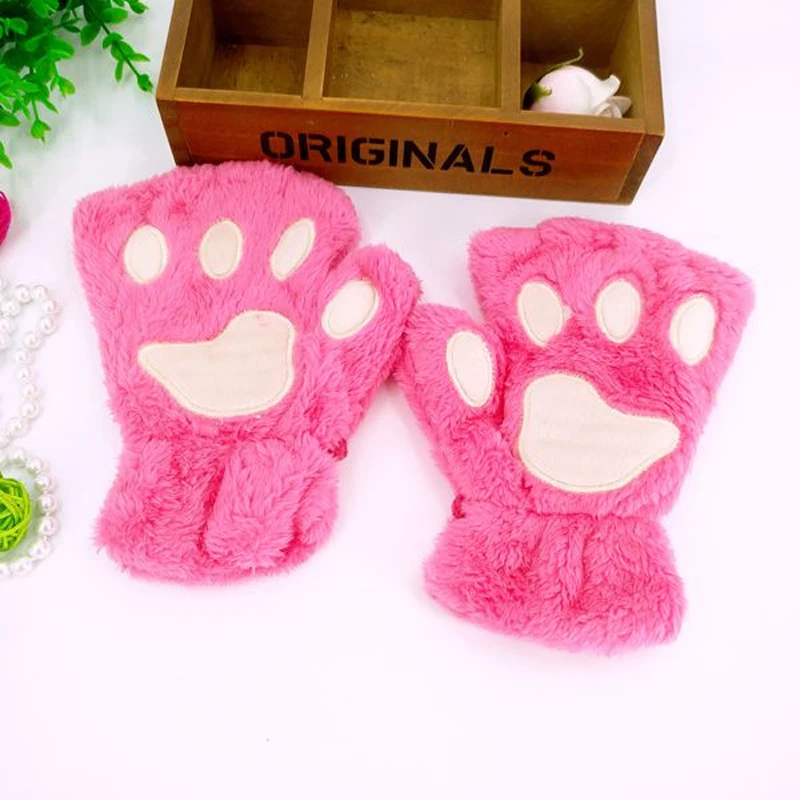 Fluffy Cat Paw Gloves - 25 - Kawaii Mix