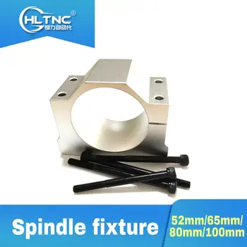 

3D printer 80mm/65mm/100mm/52mm spindle motor bracket seat cnc carving machine clamp motor holder aluminum forspindle motor cnc