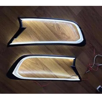 

2015-2017 Pickup accessories RANGER headlamps cover with LED 3M paste Daytime running lights for Ford ranger