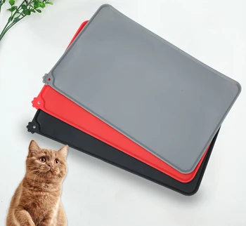 

Dog Feeding Placemat Pet Bowl Drinking Mats Cat Food Pad Cushion Silicone Waterproof Anti-Skid Anti-Sprinkling
