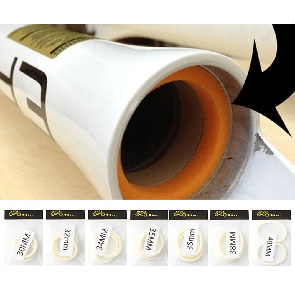 자전거 포크 스폰지 폼 링 오일 도장, RockShox 자전거 액세서리용 오일 도장, 30mm, 32mm, 34mm, 35mm, 36mm, 38mm, 40mm, 2 개 