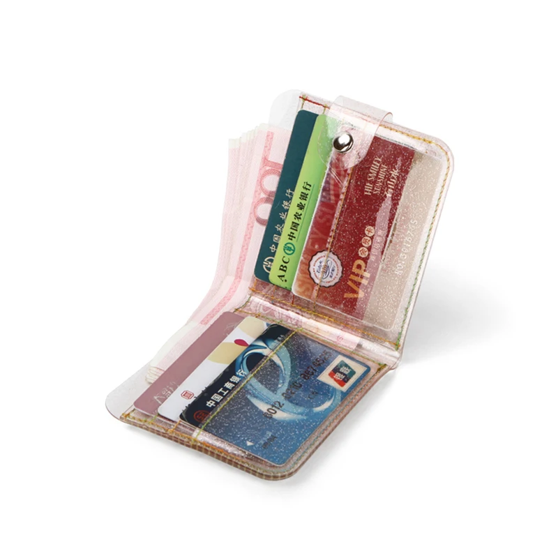 Bentoy блестящий прозрачный держатель для карты Кошелек для женщин висят Шеи ID держатель для карт чехол Холтер Студенческая Обложка для автобусной карты папка для денег сумка
